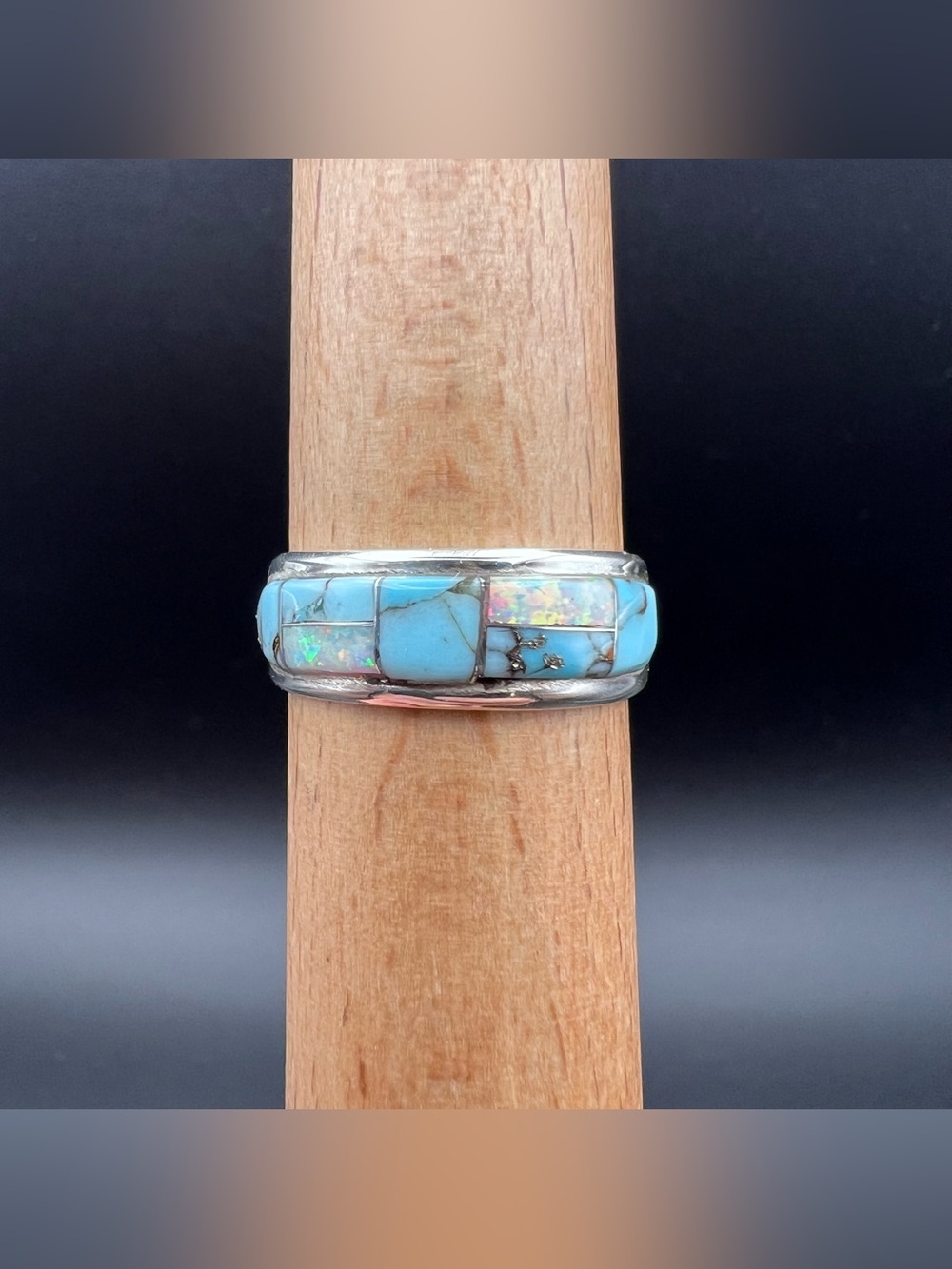 Native American Opal Inlay Ring